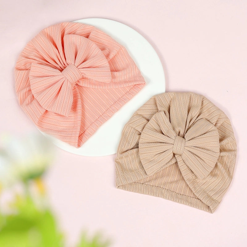 Baby Girl's Baby Boy's Minimalist Solid Color Jacquard Baby Hat