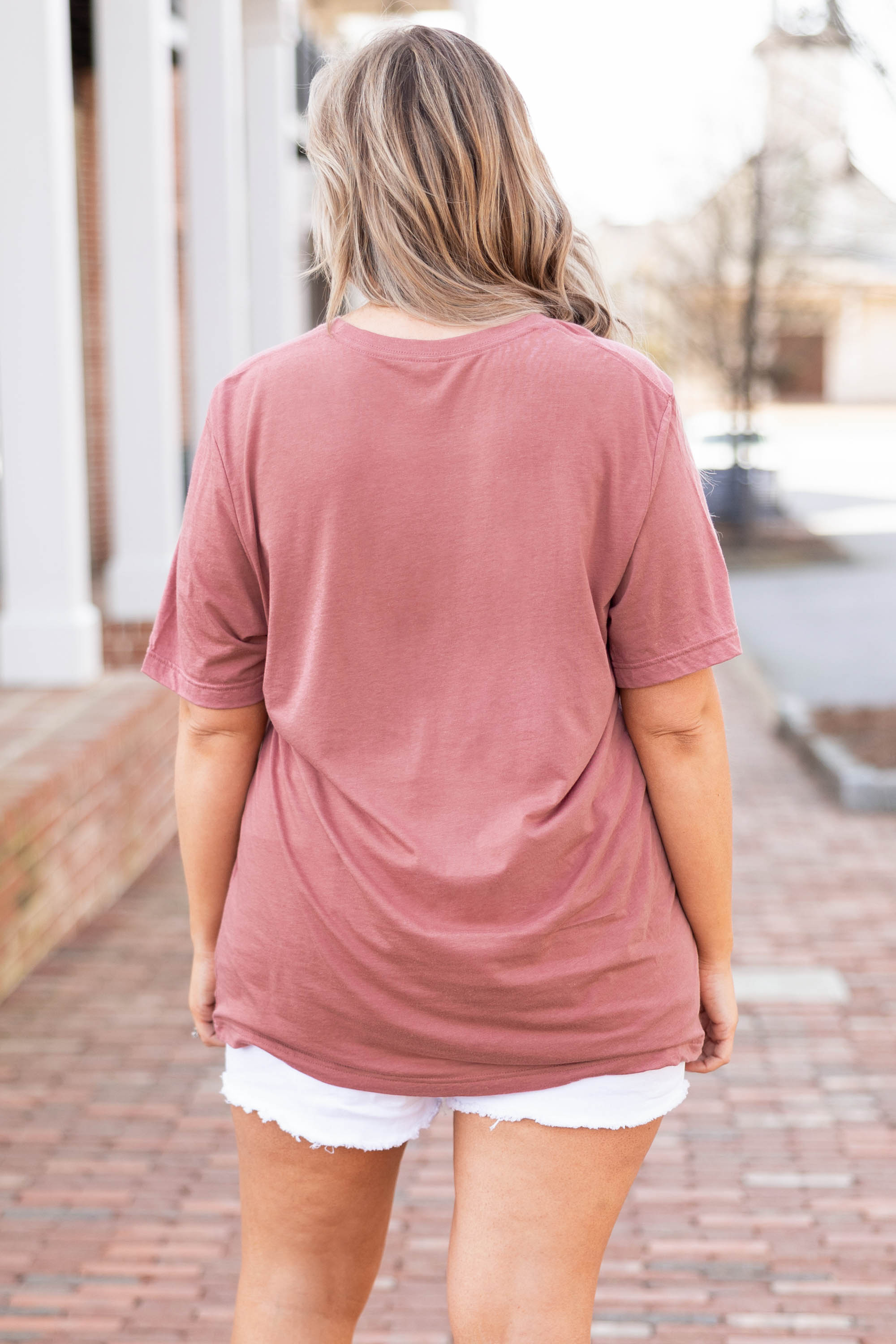 Reading Under The Moonlight Tee. Mauve