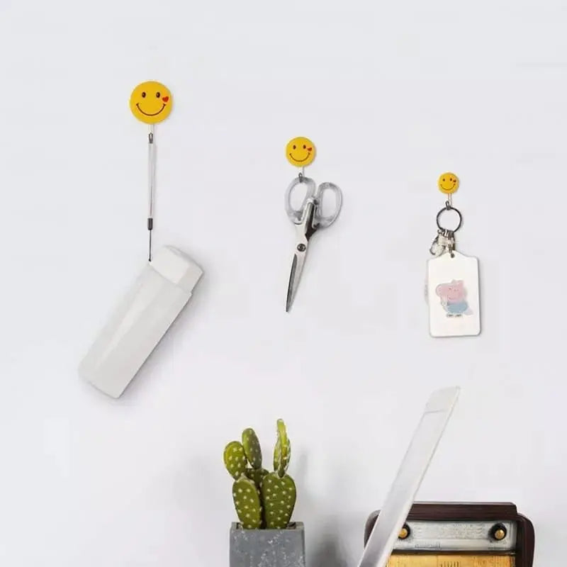 3 Pcs of Adhesive Wall Hooks . Wall Hooks Sticker