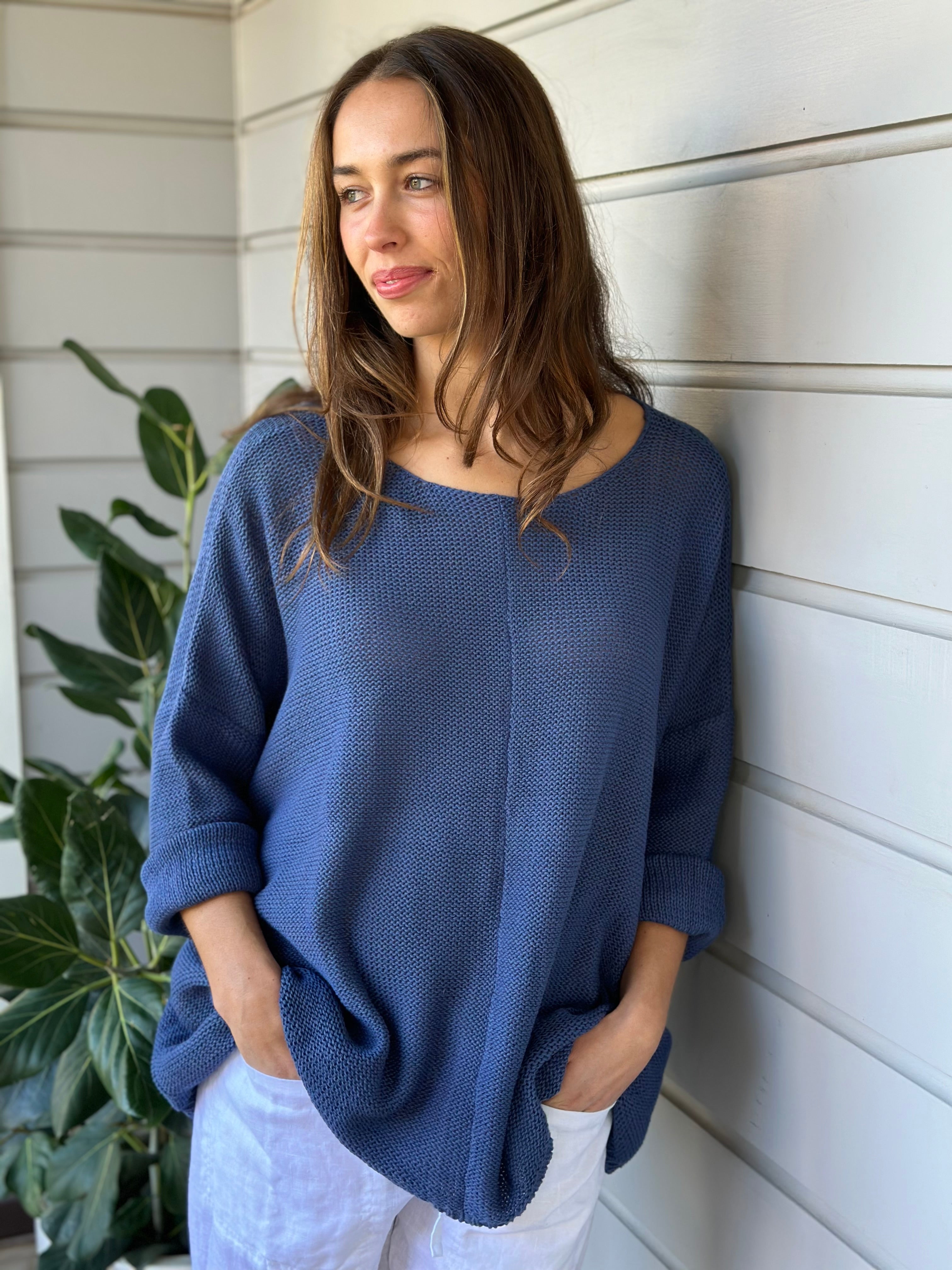 stella jersey - denim cotton knit