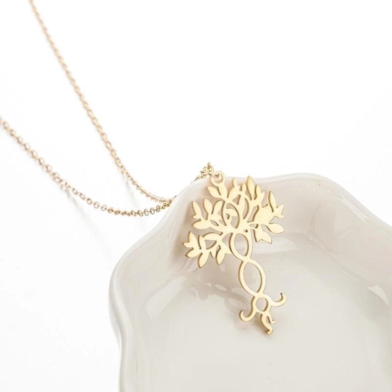 Fashion Sun 201 Stainless Steel 18K Gold Plated Plating Stainless Steel Necklaces