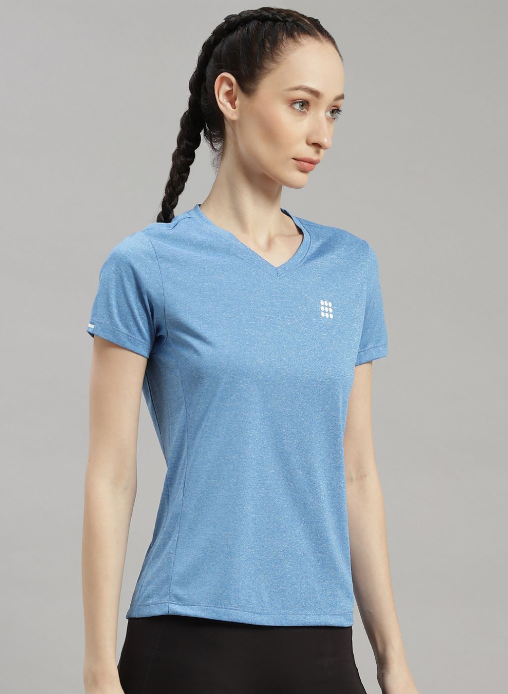 Women Blue Solid Top