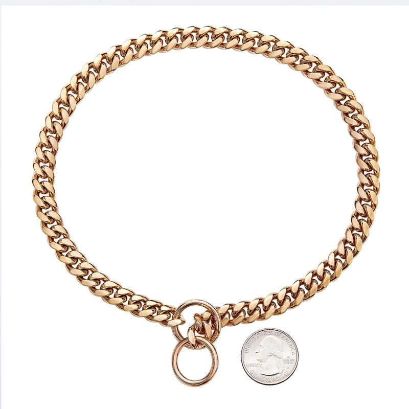Casual Stainless Steel Solid Color Pet Collar