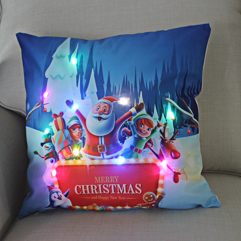 Fashion Santa Claus Plush Pillow Cases