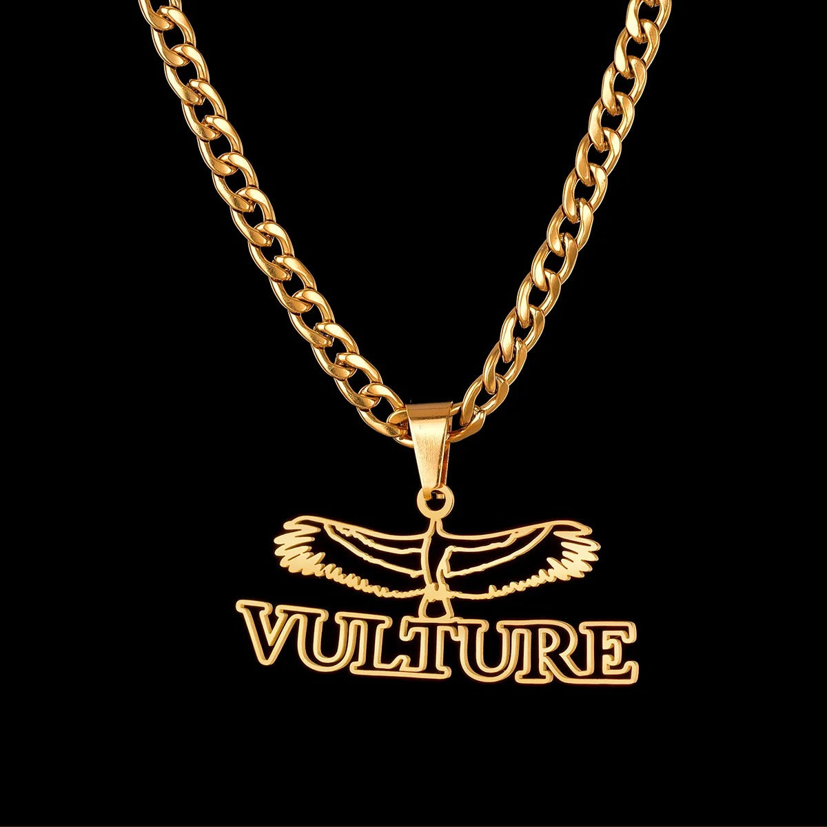 Custom Animal Outline Pendant Necklace With Name Design