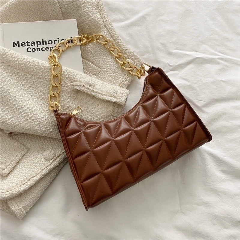 Women's Small All Seasons Pu Leather Streetwear Underarm Bag