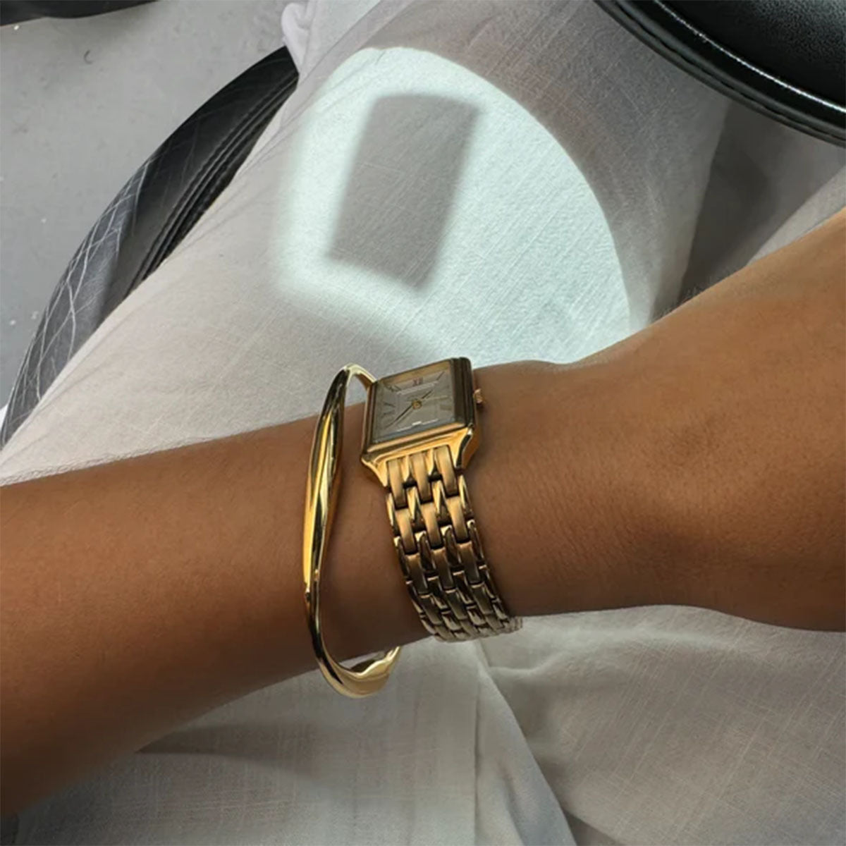 Circle Stainless Steel Electroplating Bangles