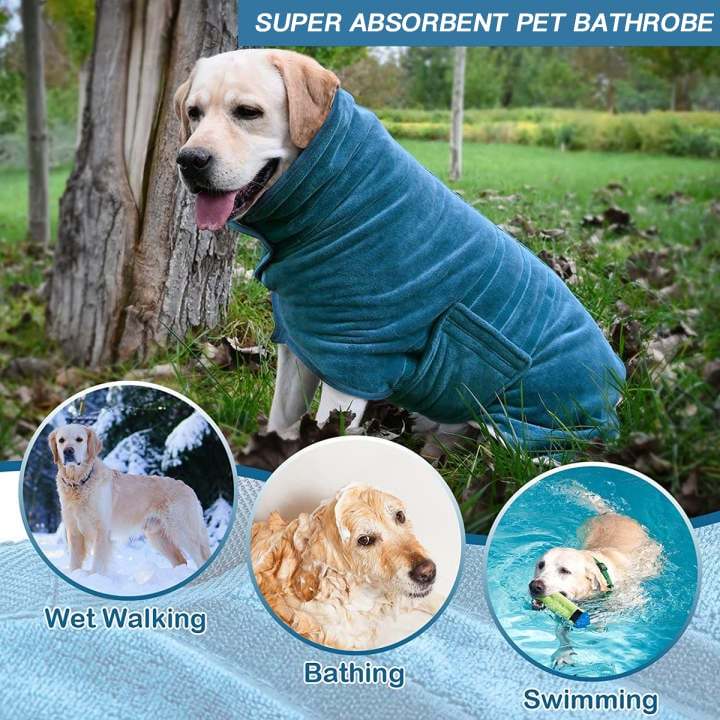 49% OFF - Super absorbent pet bathrobe