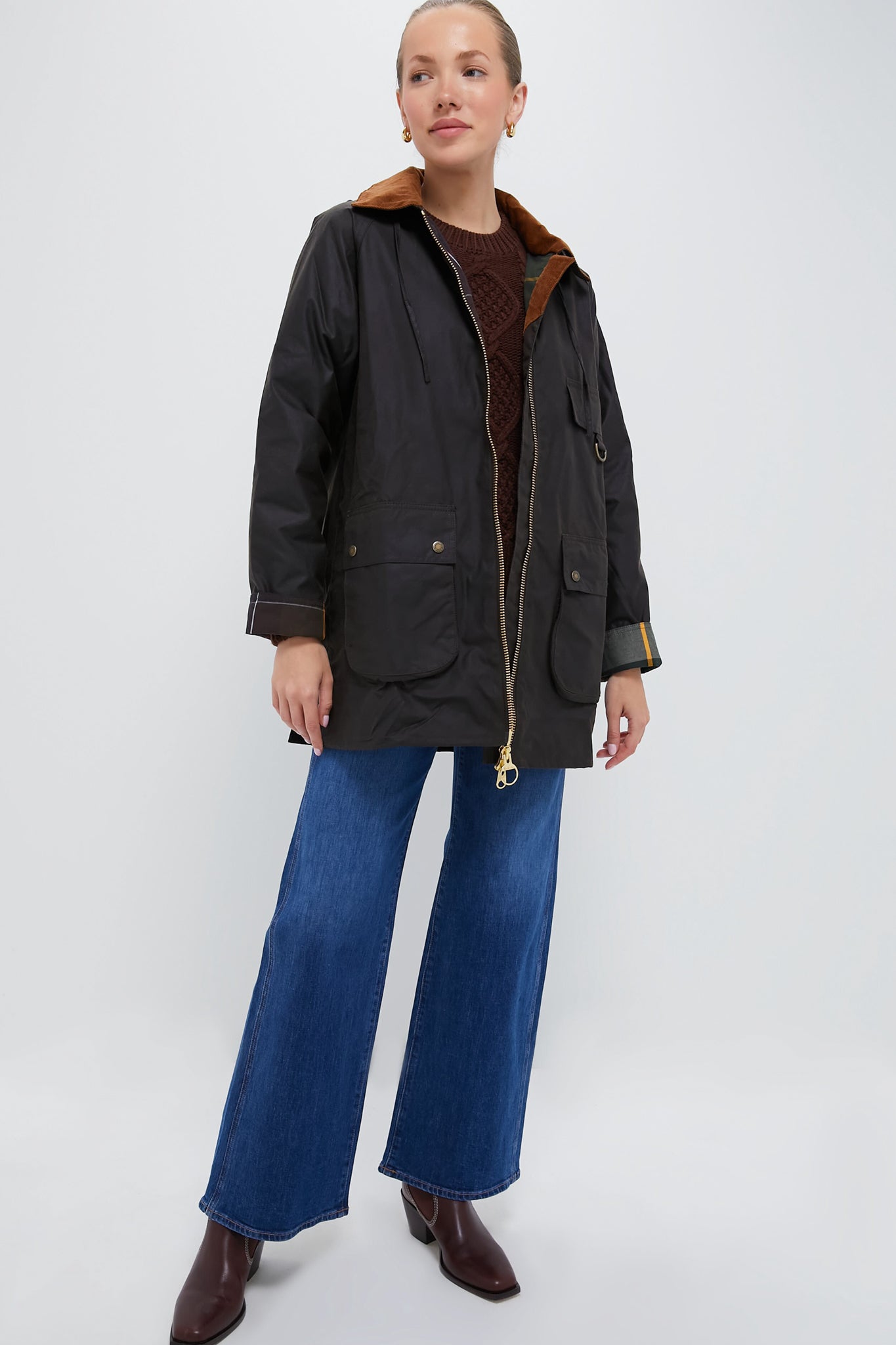 Olive Highclere Wax Jacket