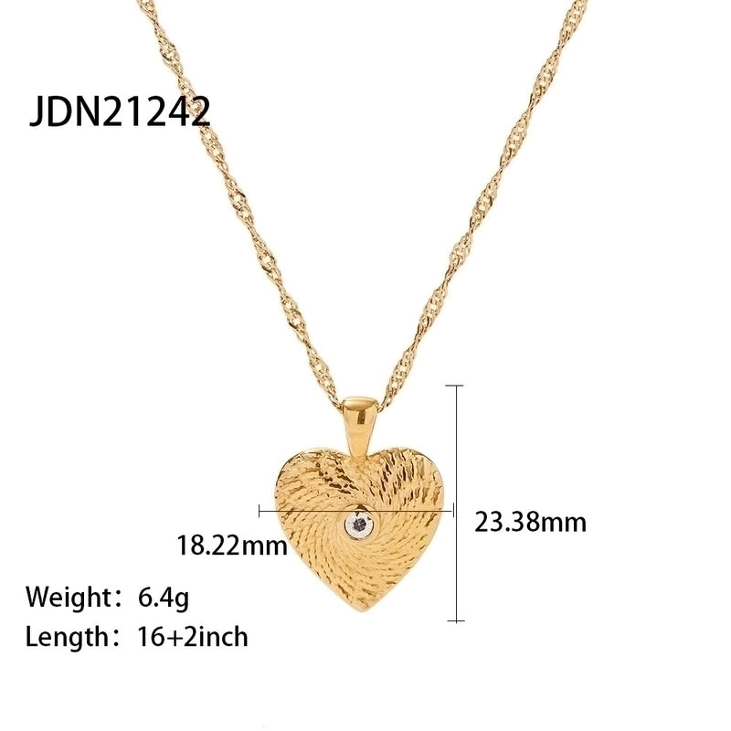 Fashion Geometric Titanium Steel Plating Pendant Necklace