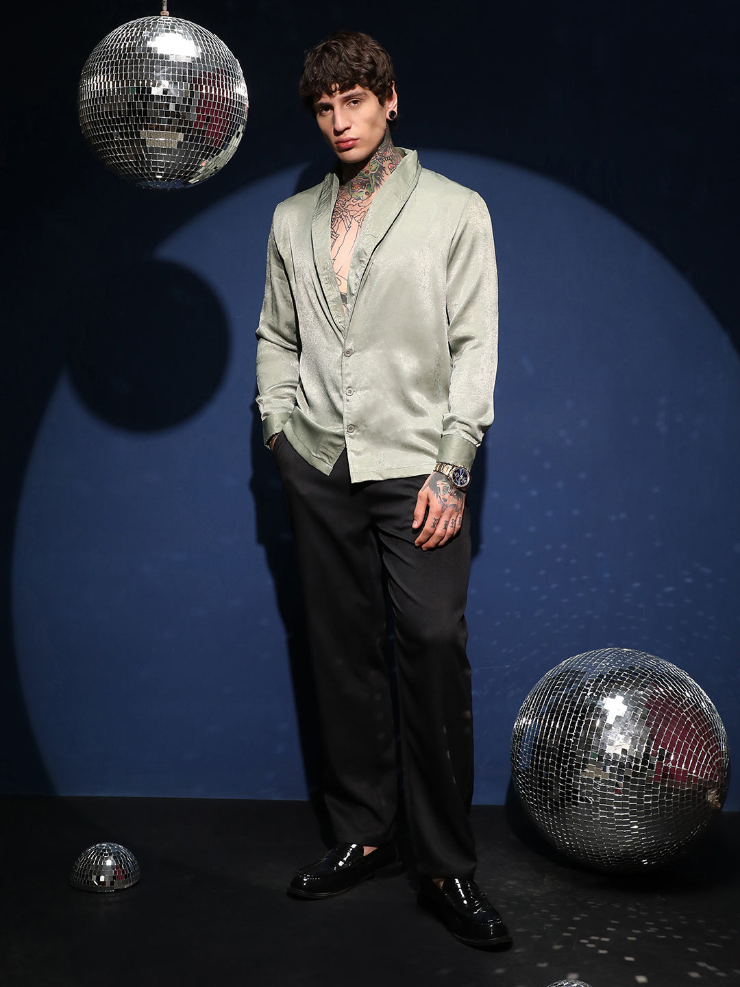 Shawl Collar Shirt