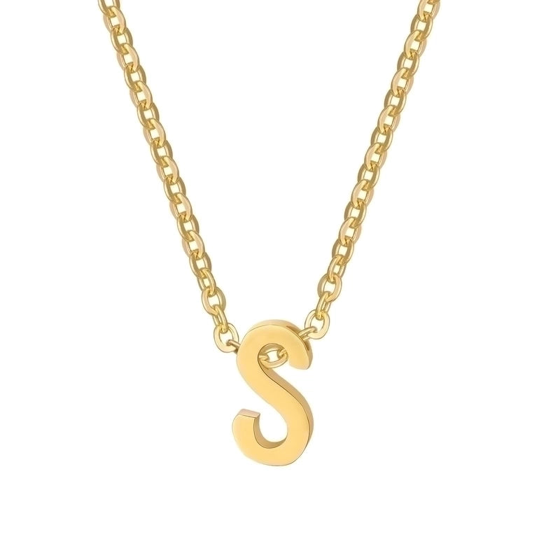 Minimalist Letter Stainless Steel Gold Plated Plating