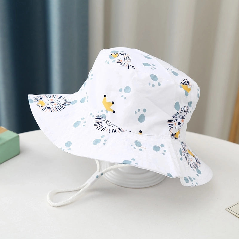 Children Unisex Cartoon Style Animal Printing Bucket Hat