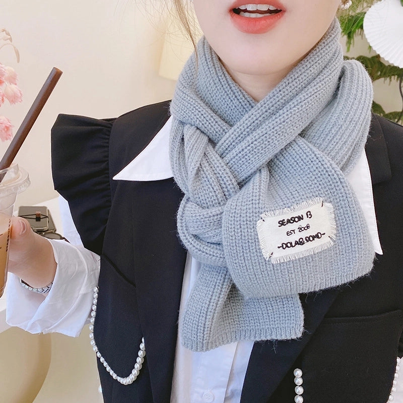 Women's Casual Minimalist Streetwear Solid Color Polyester Scarf