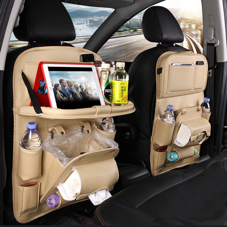 Pad-Bag Organizer Tray Car-Seat Car-Trash-Can Auto-Zubehör Faltbarer Tisch Travel