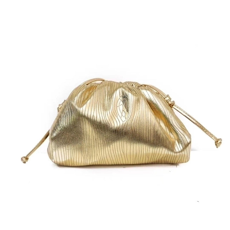 Women's Bag New Golden Cloud Bag Large And Small Size Woven Dumpling Bag Handbag Single Shoulder Crossbody Bag Women's Bag