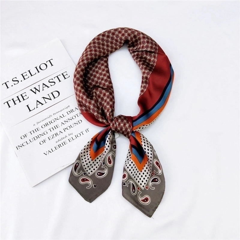 Small Square Scarf Small Scarf Spring And Summer Summer  Small Scarf Turban Professional Scarf Decorative Hair Band