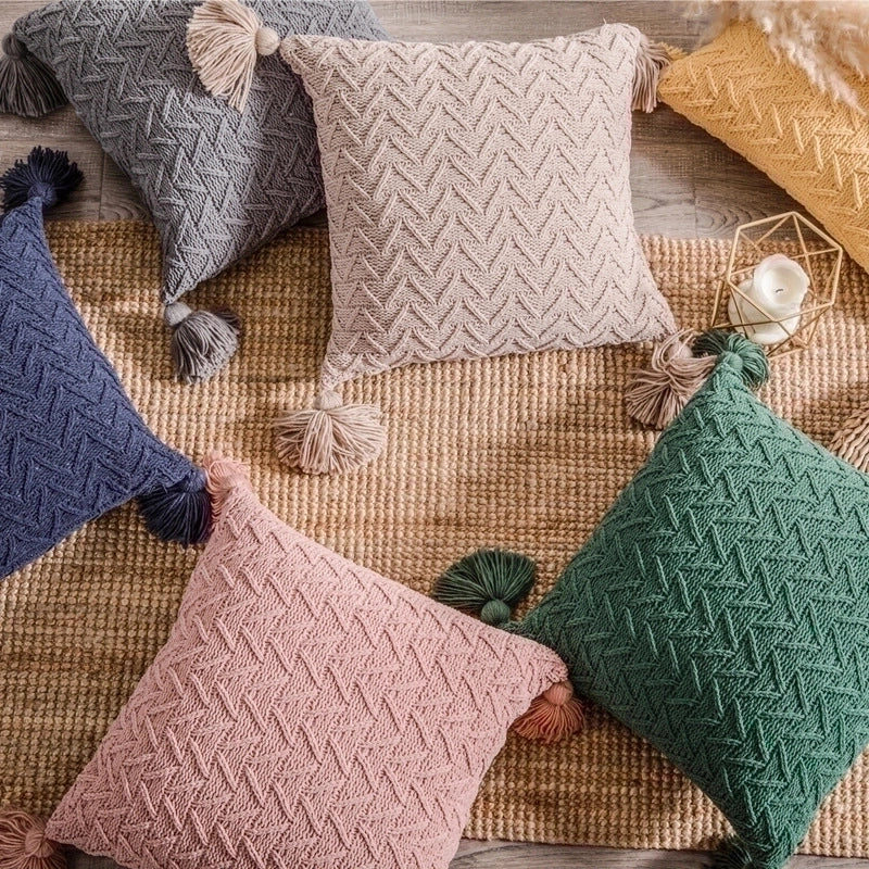 Casual Solid Color Polyester Pillow Cases