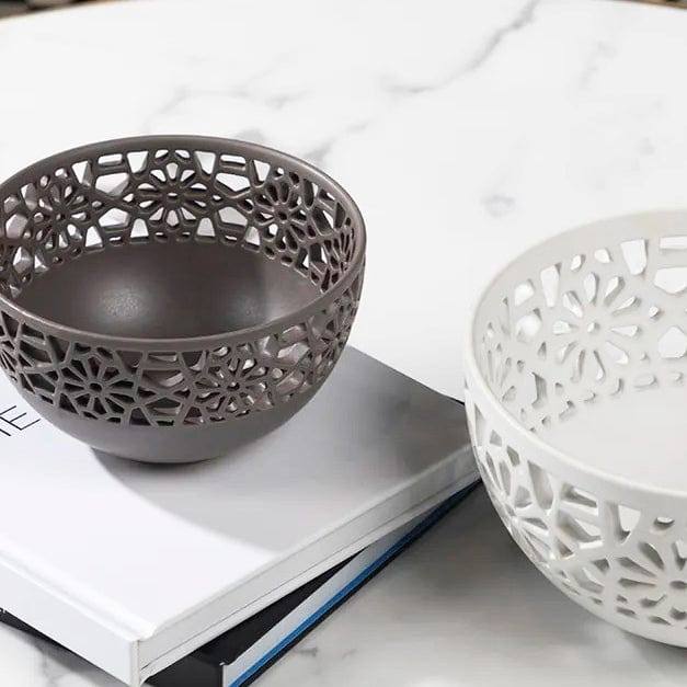 Mesh Ceramic Bowl Small - Grey