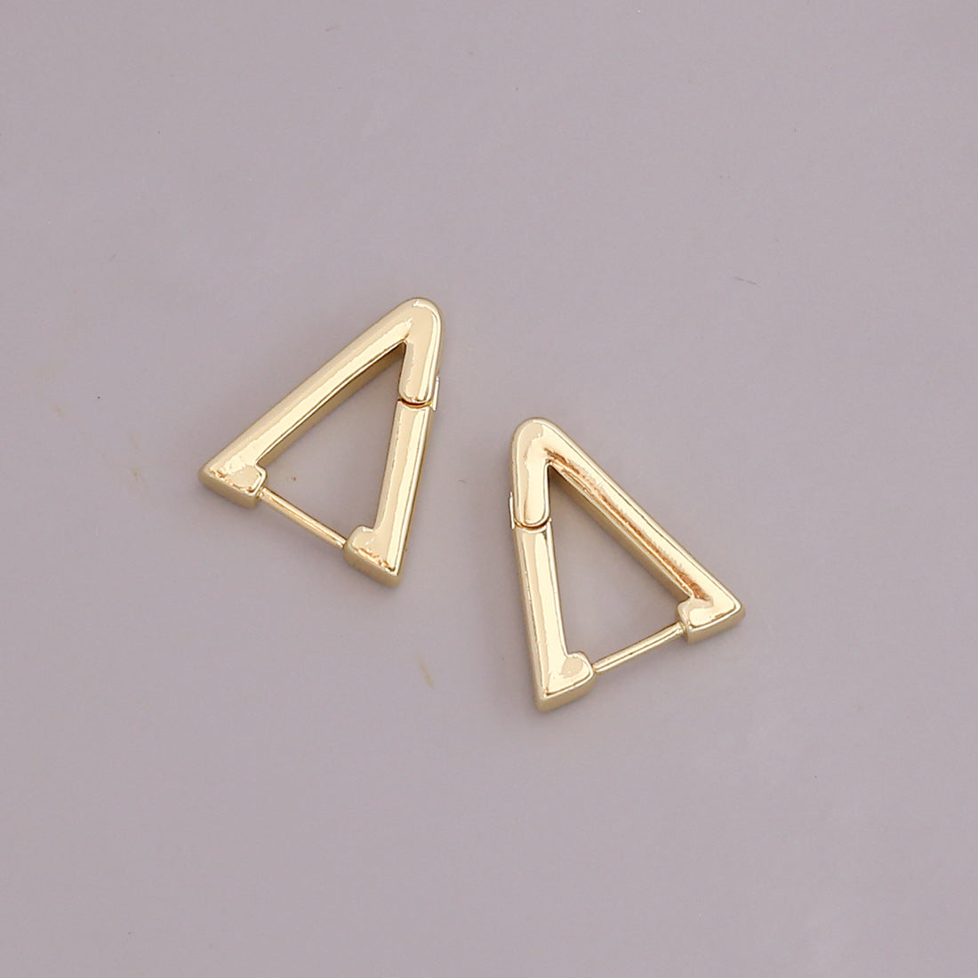 Unisex Metal Star Heart Metal Electroplating Earrings