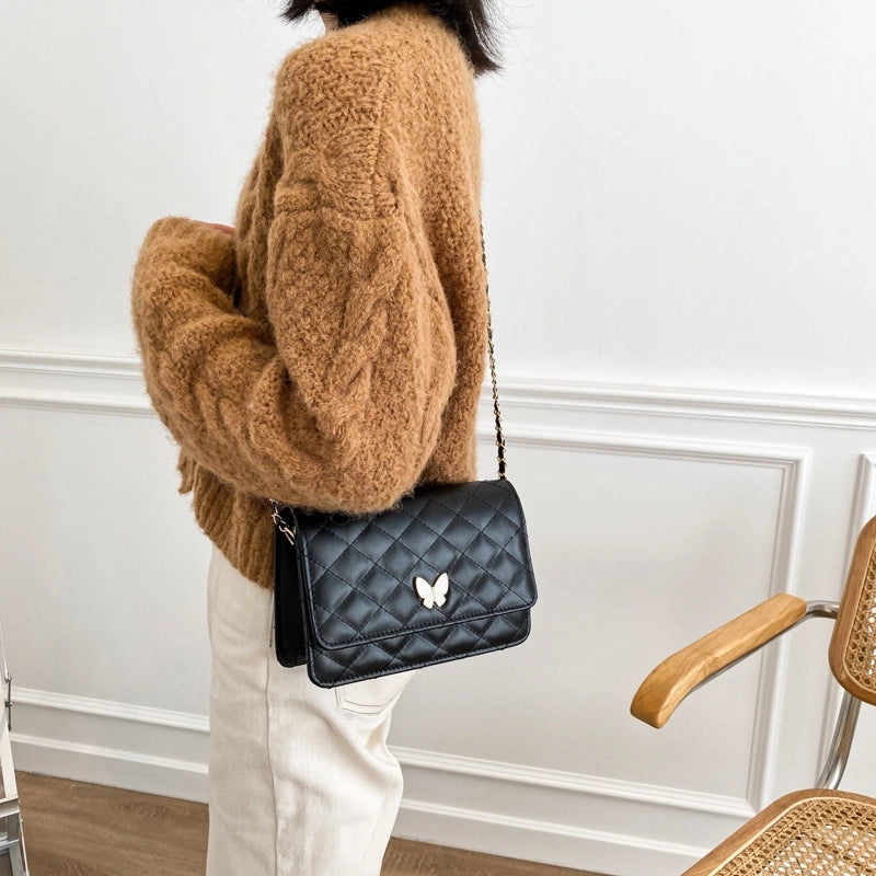 Casual Fashion Rhombic Chain Crossbody Bag