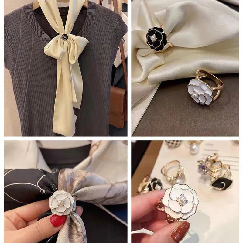 🔥Camellia Scarf Buckle
