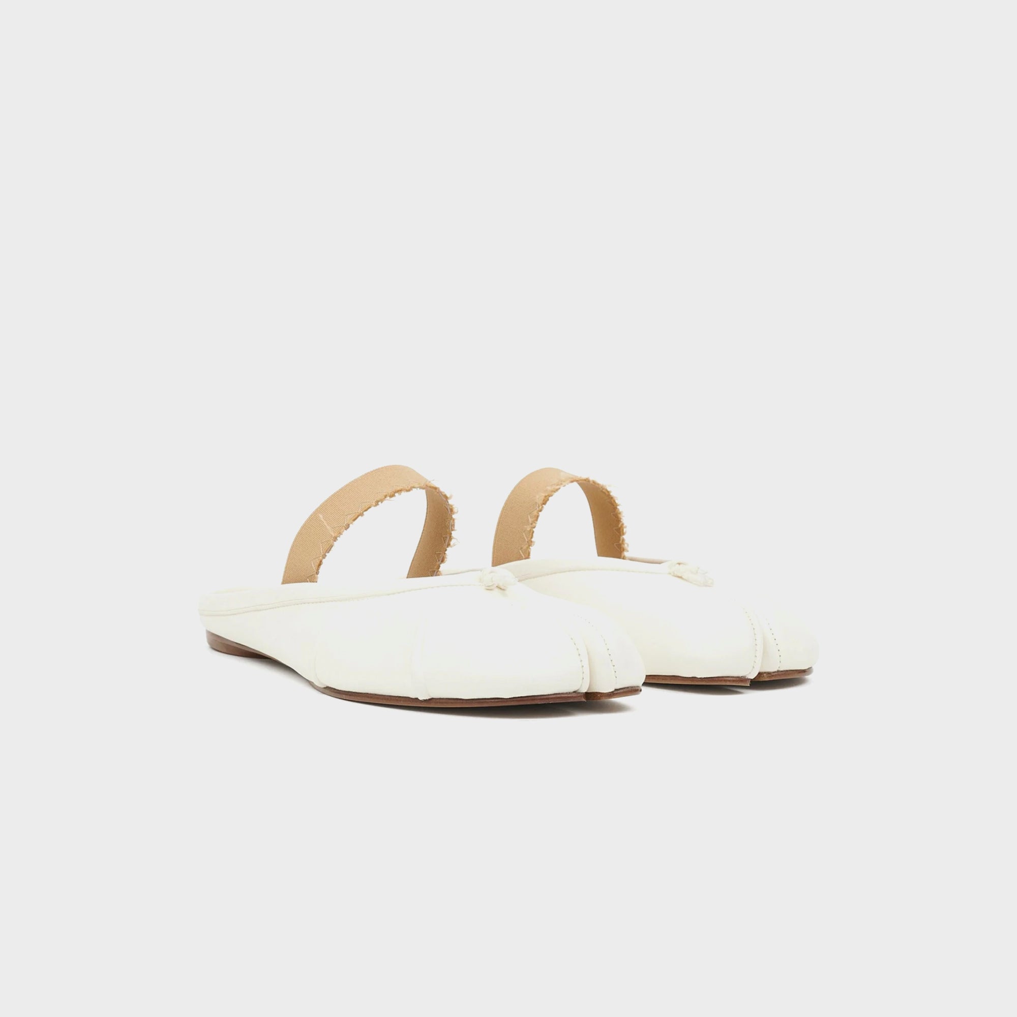 Maison Margiela Tabi Ballerina Mule Elastic Band - White