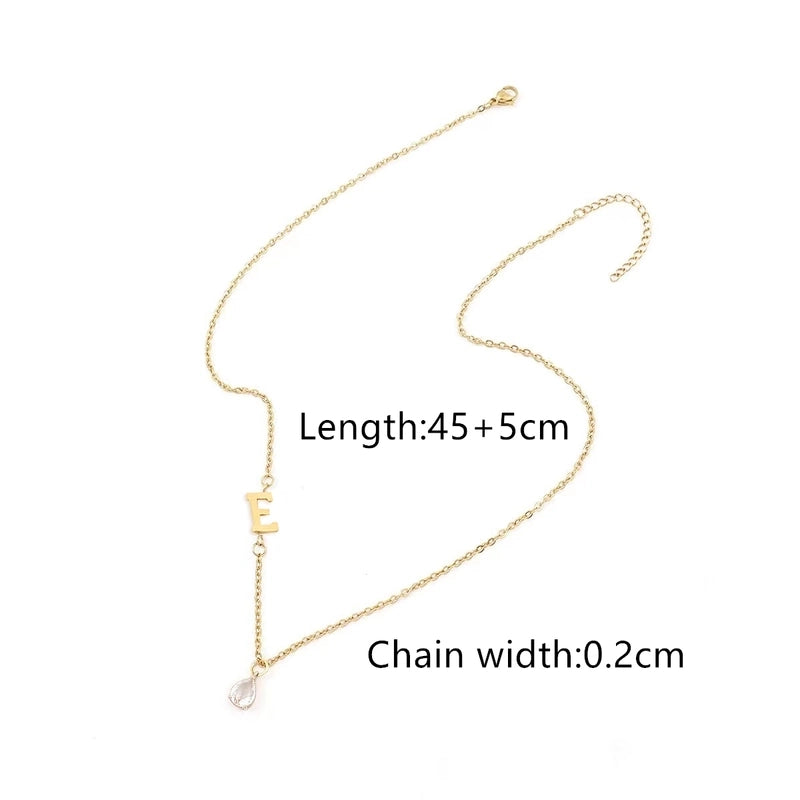 Casual Classic Style Letter 201 Stainless Steel 304 Stainless Steel Pendant Necklace
