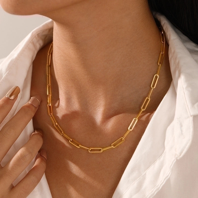 Minimalist None 304 Stainless Steel Stainless Steel Necklaces