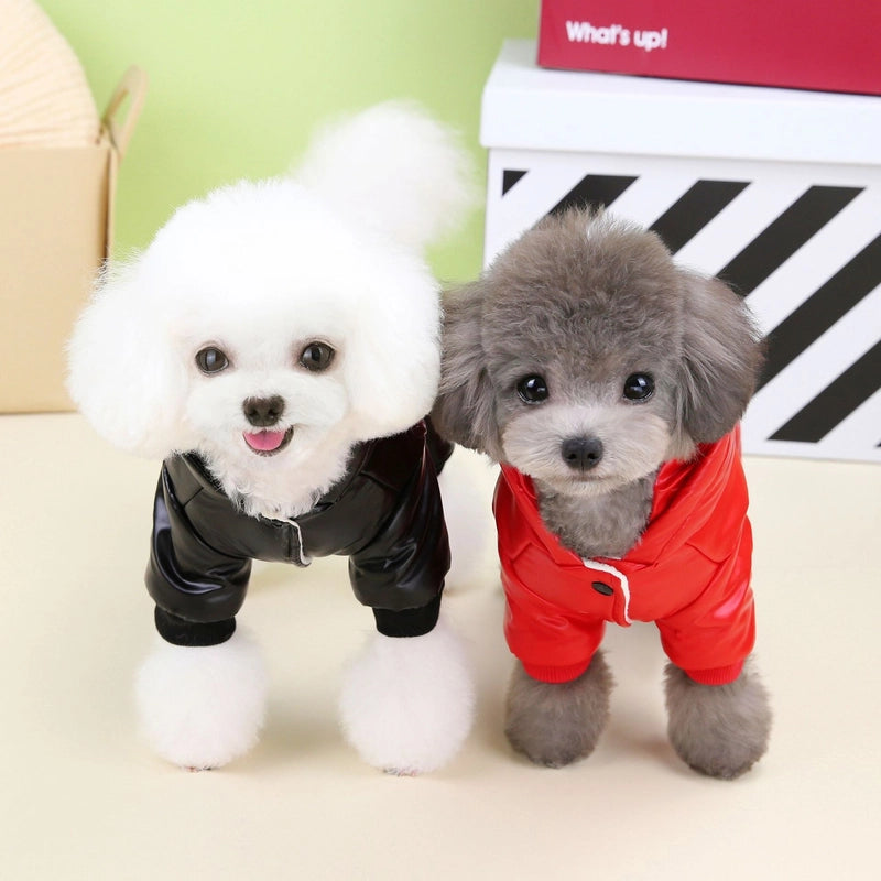 Dog Clothes Autumn And Winter Clothes New Pet Clothes Teddy Pet Clothes Winter Thickened 23 Three-color Four-legged Cotton-padded Jacket