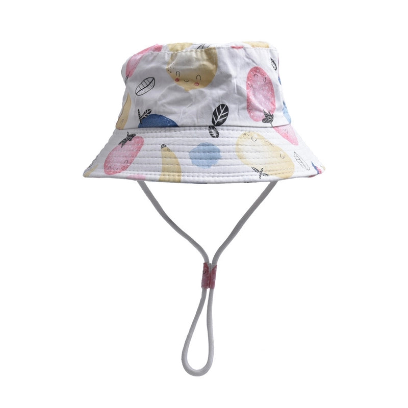 Children Unisex Casual Minimalist Dinosaur Flower Printing Bucket Hat
