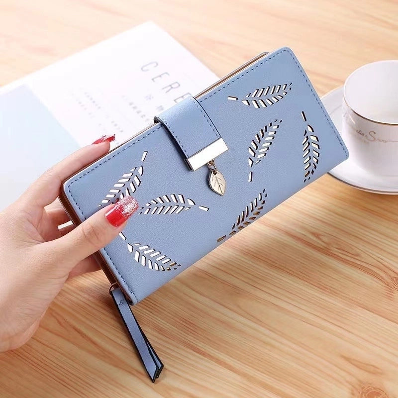 Women's Spring&summer Pu Leather Geometric Vintage Style Square Zipper Buckle Long Wallet