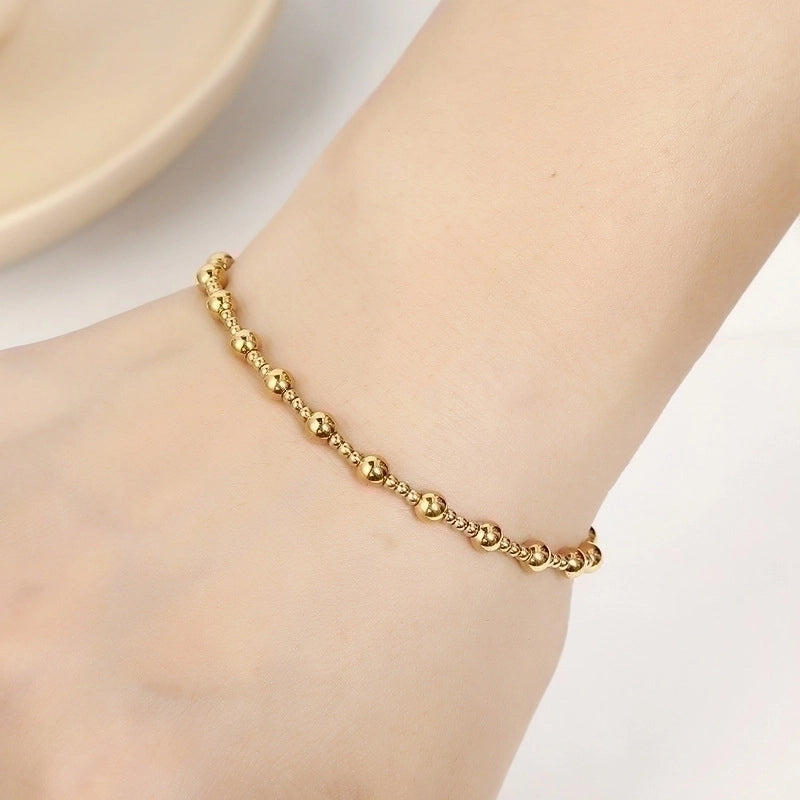 Basic Geometric Stainless Steel Plating Bracelets 1 Piece