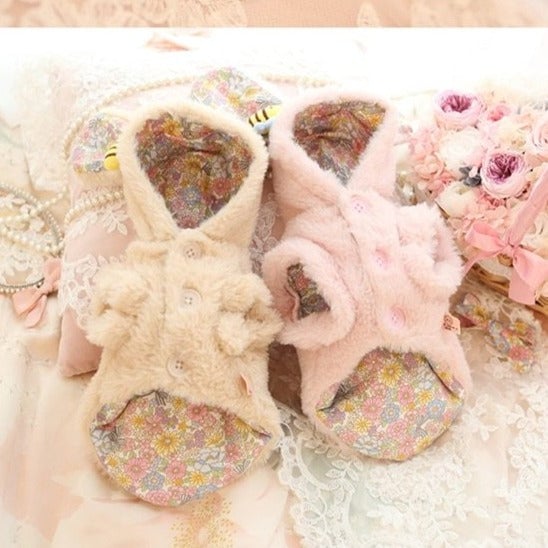 Fleece Rabbit Design Dog Cat Coat