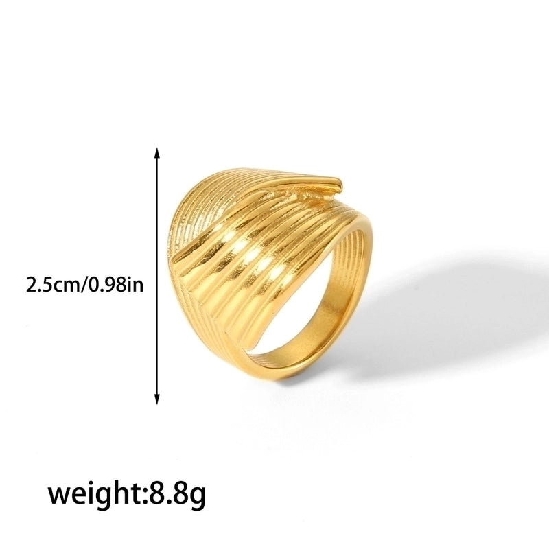 304 Stainless Steel 18K Gold Plated Retro Streetwear Plating Geometric Rings Earrings
