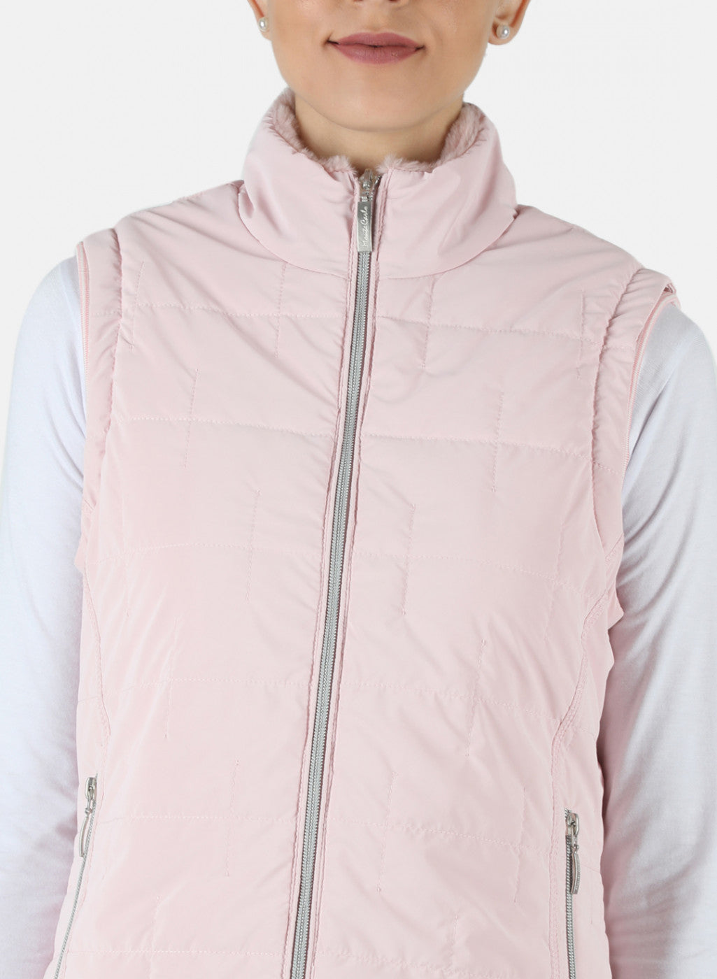 Women Pink Solid Jacket