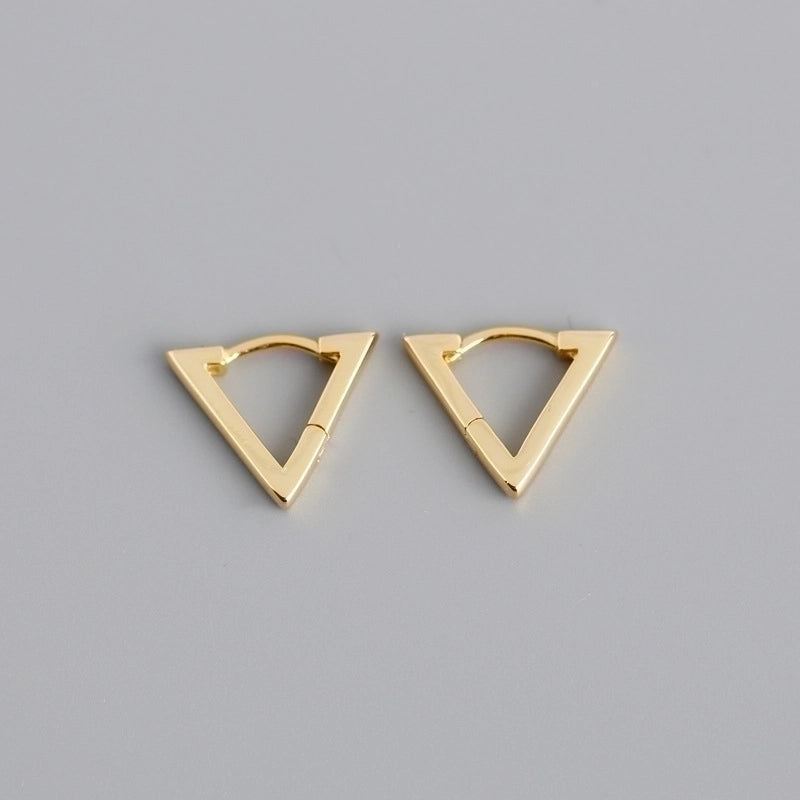 2 Pieces Minimalist Geometric Copper Plating Ear Studs 1 Pair