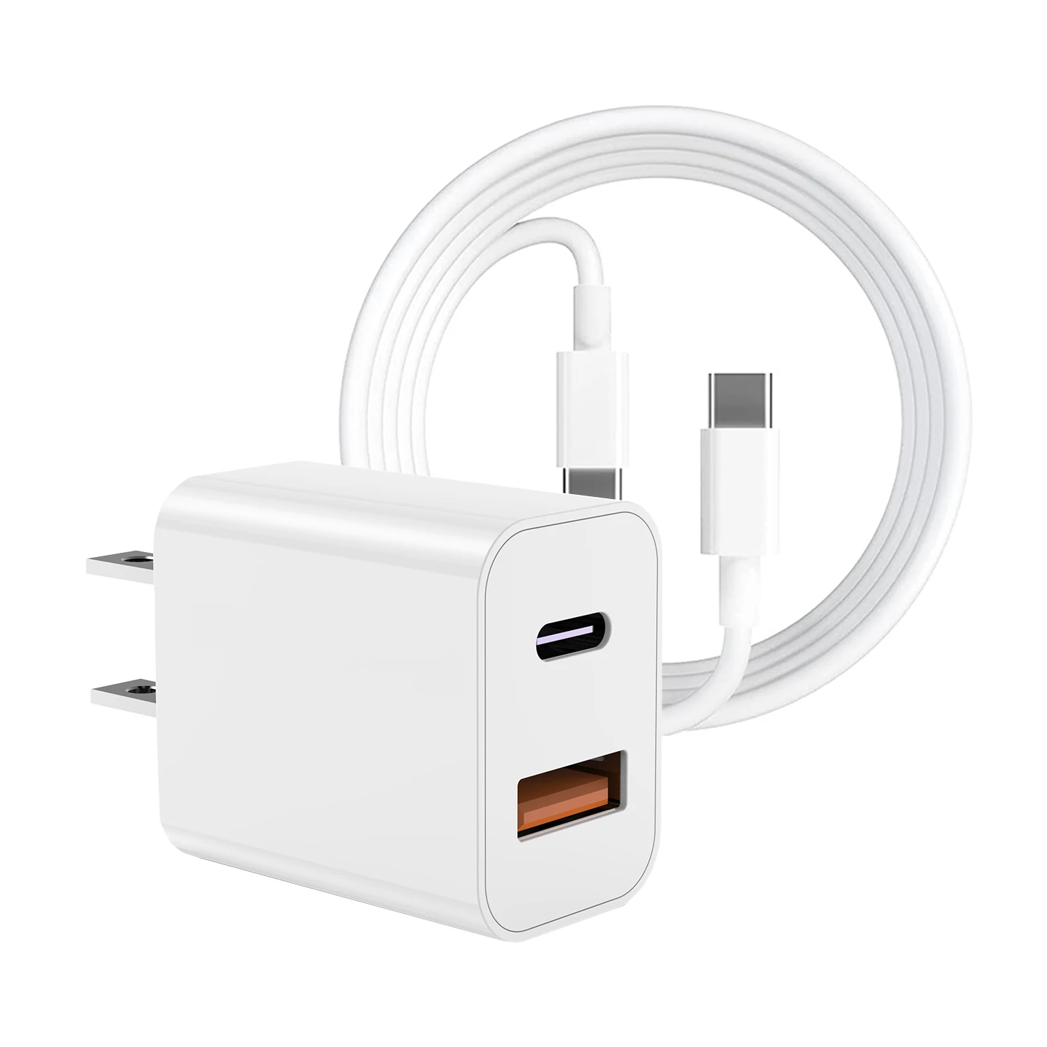 original charger logo custom 20w pd usb c Dual Port Pd wall charger US EU UK block plug 20w Pd Wall for iphone Charger