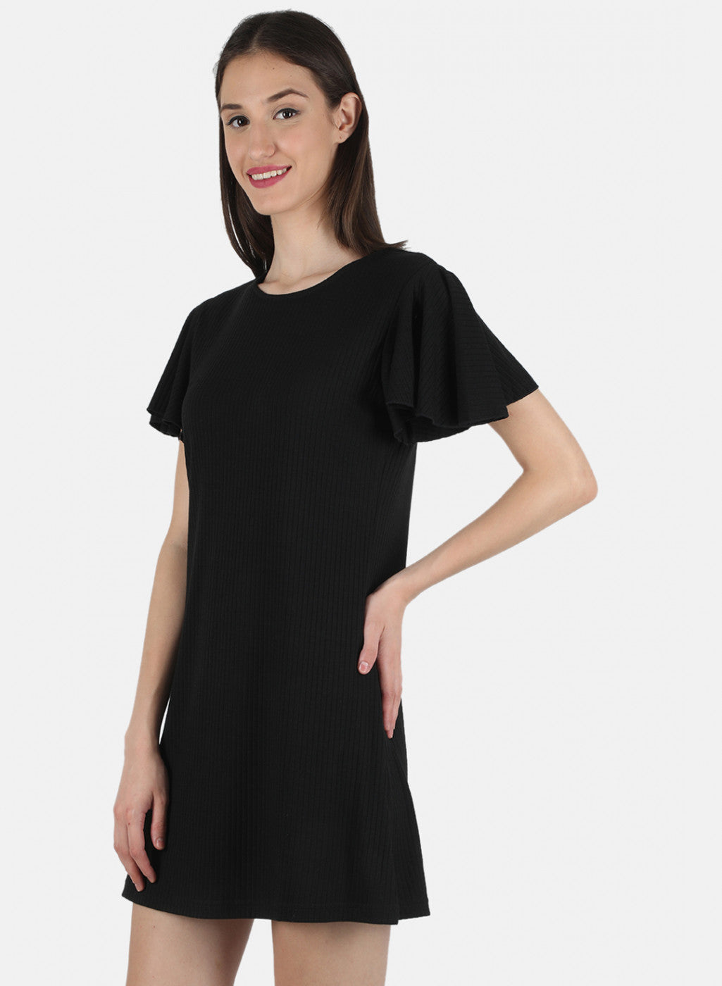 Women Black Plain Tunic