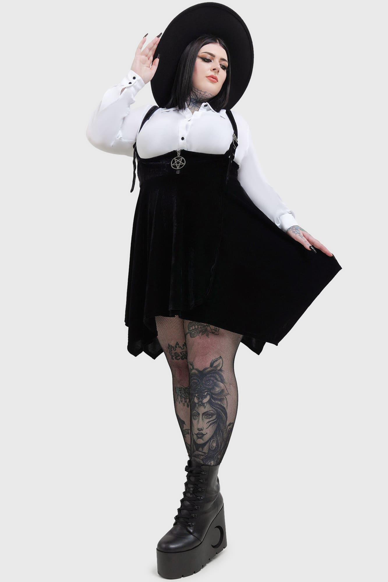 Vampfire Suspender Skirt