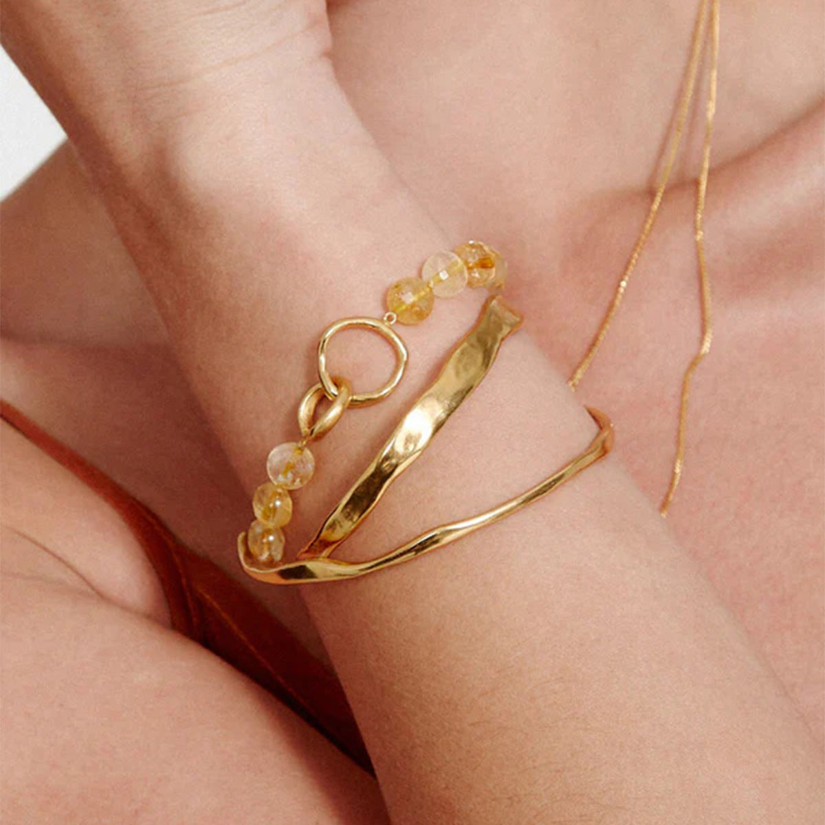 Titanium Steel Bracelet Stainless Steel Open Bracelet Metal Bracelet