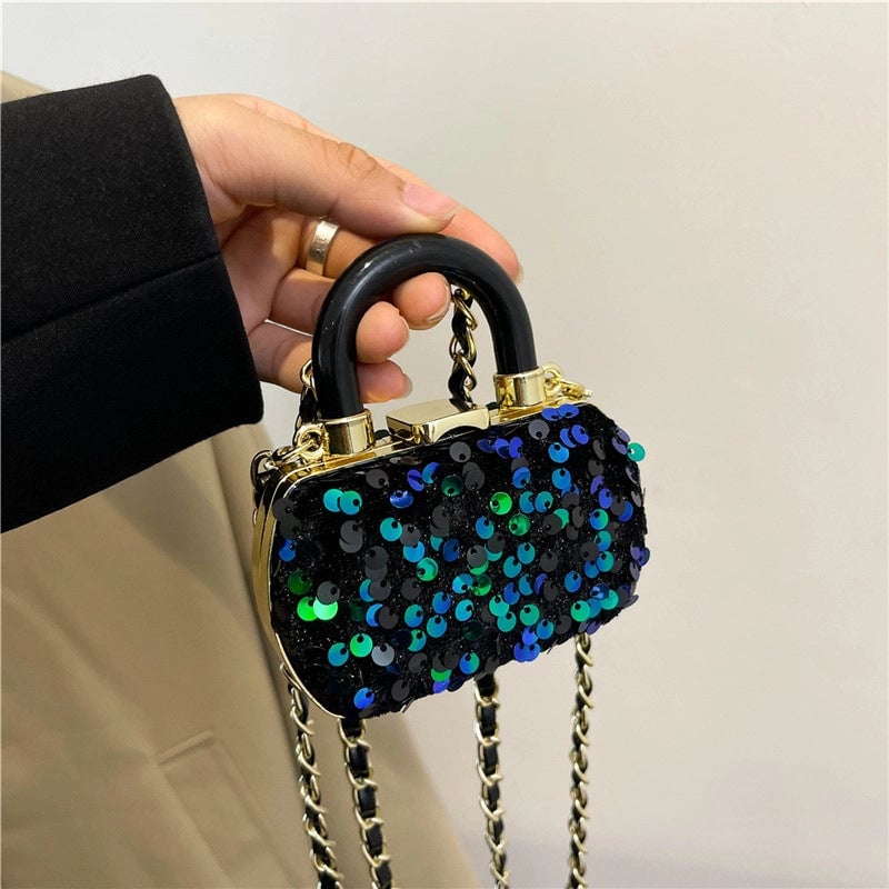 Women's Mini Canvas Heart Shape Streetwear Heart-shaped Lock Clasp Shoulder Bag