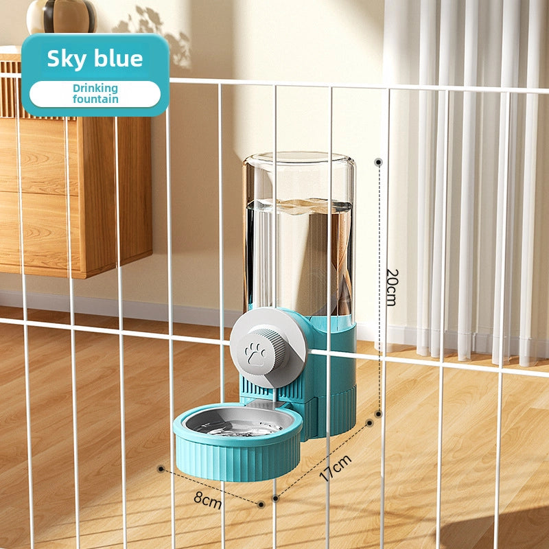 Hanging Pet Waterer Dog Water Supplies Cat Bowl Automatic Feeder Hanging Cage Dog Bowl Cat Dish Feeding Equipment