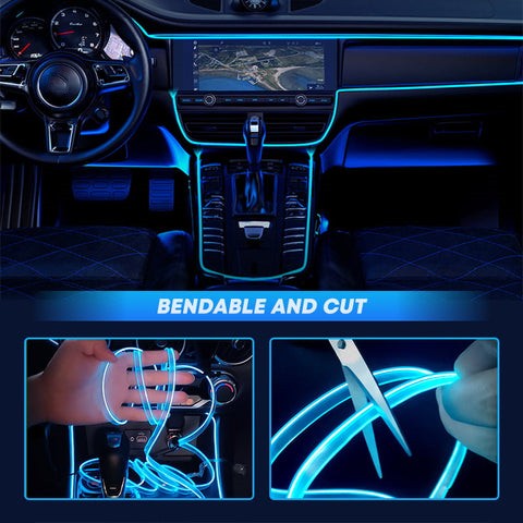 USB LED Cold Light Central Control Car Modified Atmosphere Light Strip