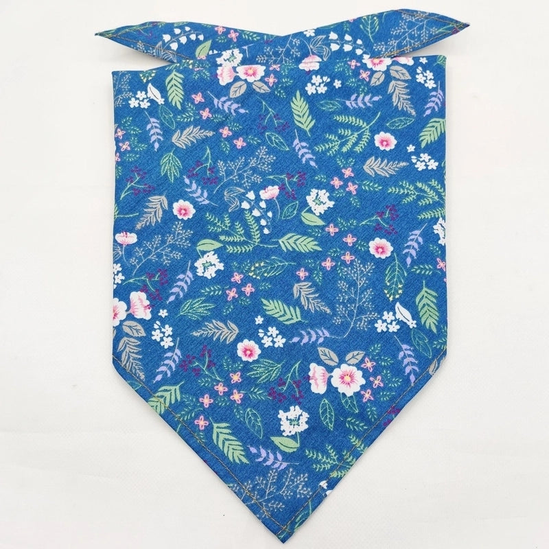 Cartoon Style Cotton Flower Printing Pet Saliva Towel