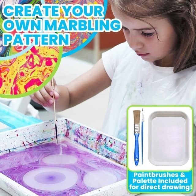 🔥   48% OFF - Water Marbling Paint Art Kit