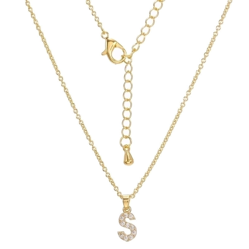 Brass Cable Chain Letter Necklace