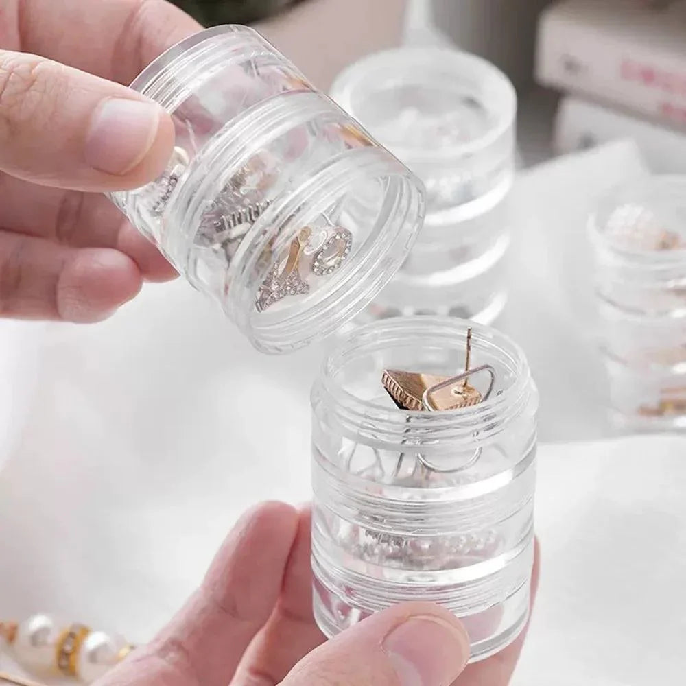 5 LAYER MINI ROUND JEWELLERY ORGANIZER