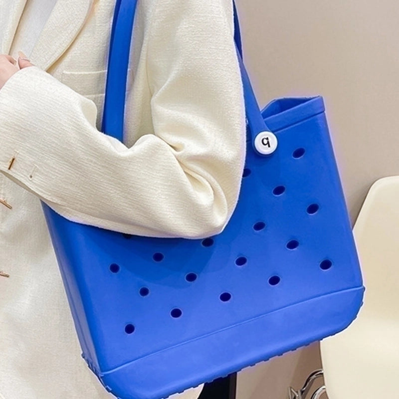 Women's Pvc Solid Color Streetwear Square Open Shoulder Bag