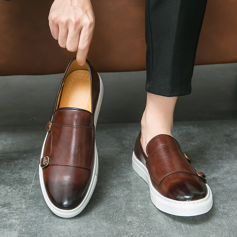 Men's Leather Loafers Fashion Trendy Casual Shoes